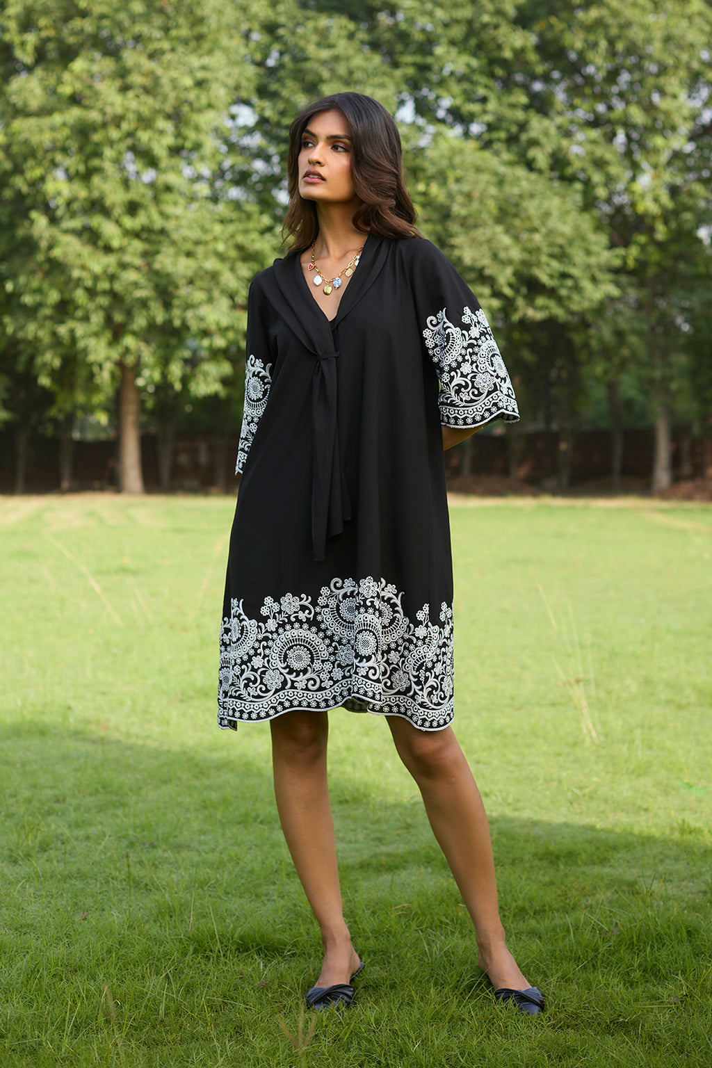 Classic Black Broderie Anglaise Outfit