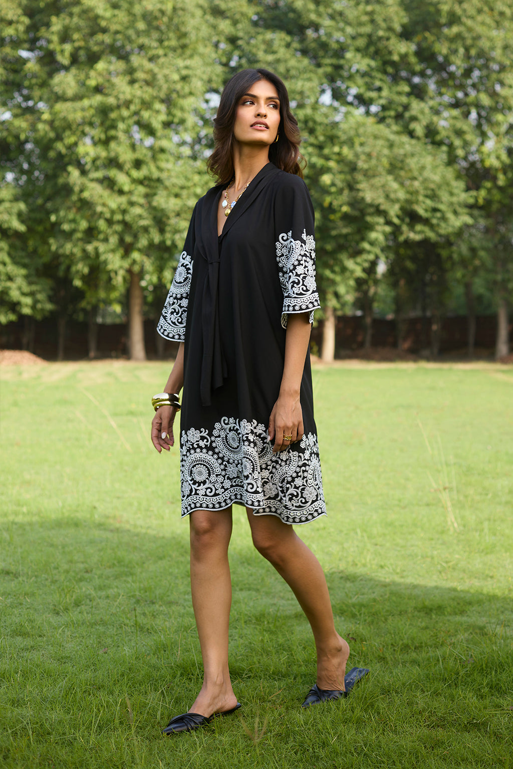 Classic Black Broderie Anglaise Outfit