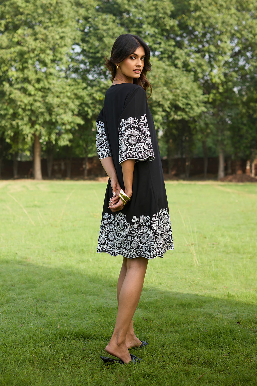 Classic Black Broderie Anglaise Outfit